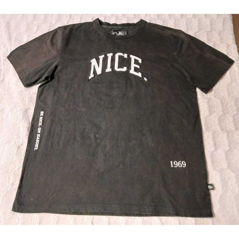 Nice Kicks x Woodstock 50th Anniversary Tee T-Shirt Men's Size XL Black/White